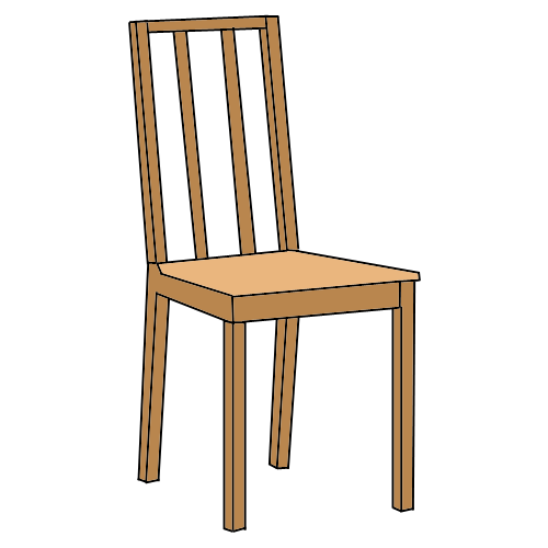 Stuhl ohne Armlehnen